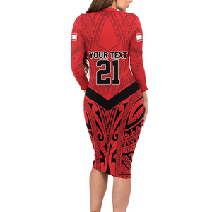 <span class=keywords><strong>Robe</strong></span> longue à imprimé intégral de Tahiti, manches longues, élégante, <span class=keywords><strong>pour</strong></span> <span class=keywords><strong>femme</strong></span> - Product Image 4