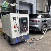 Station de recharge portable pour véhicules électriques, charge rapide, pour la recharge d'urgence en bord de route