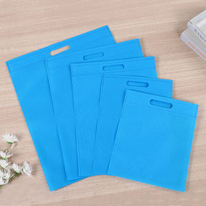 Sac écologique en non-tissé avec poignées, sac de shopping pour vêtements, emballage pour boîte à chaussures, sac cadeau personnalisé avec logo découpé - Product Image 5