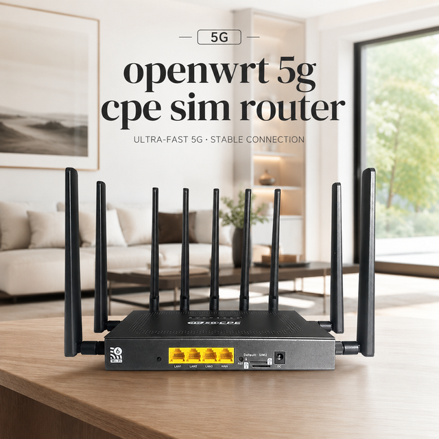 Dual SIM 4G 5G Wireless CPE Router Wifi6 AX3000 Router with MU-MIMO Unlocked 5G SIM Card Slot Router Wi-Fi Router for Smart Home