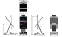 Kiosco de Hotel con Pantalla de 10.1 Pulgadas, Terminal de Autoregistro para Hotel, Kiosco de Registro de Hotel de Acero Laminado en Frío Duradero con Módulo 4G SDK