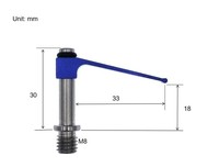 Abrazaderas PLC CMM, Herramientas de Sujeción, Abrazadera de Tensión con Rosca para R-ct-40-30-8, Producto con Garantía