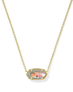 Collar con colgante de cristal de colores con engaste delicado, cadena de latón con cierre de langosta ajustable, joyería de <span class=keywords><strong>moda</strong></span> para <span class=keywords><strong>mujer</strong></span> - Product Image 3