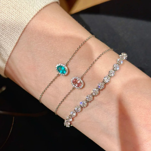 Bracelets en argent 925 tendance, motif trèfle, vente en gros, prix d'usine, bijoux de mode pour femmes - Product Image 1