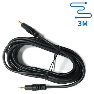 Câble audio 3,5 mm mâle vers 3,5 mm mâle, 3 m, noir, pour la connexion de dispositifs audio et la transmission audio - Product Image 3