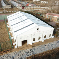 Tente de sport robuste pour salle de sport, imperméable, avec structure en aluminium renforcée, à portée libre, pour terrain de basketball et de tennis intérieur