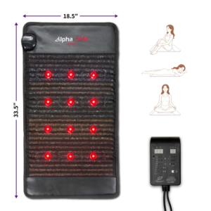 Tappetino Luxuryade A800 Bio PEMF con Ametista, Terapia a Luce Rossa, Infrarossi, Fotoni, Ioni Negativi, Schermatura EMF, Massaggio Completo del Corpo - Product Image 6
