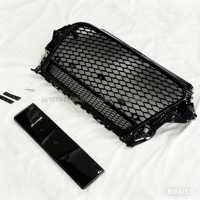 Grille de calandre de rechange de haute qualité en ABS de style RS3 pour Audi A3 S3 8V 2013-2016 |   Cadre inférieur noir brillant |   Expédition FedEx 3-7 jours