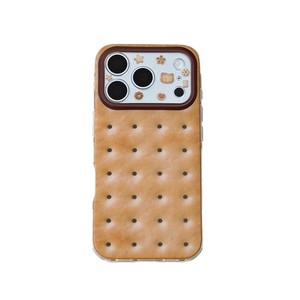 Funda de Teléfono Divertida y Creativa con Diseño de Galleta de Soda, Doble Capa, para iPhone 17 Pro Max, iPhone 16, iPhone 15, Cubierta Protectora Única y Moderna - Product Image 1