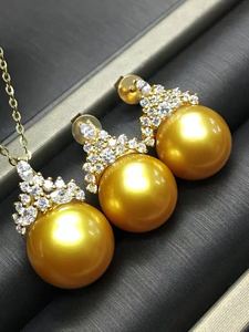 Collares con colgante de cuentas de circonita cúbica chapada en oro de acero inoxidable a precio razonable con perlas de imitación para mujer a la moda - Product Image 6