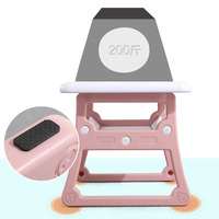 Table d'apprentissage en plastique pour enfants, mise à jour à domicile, Table d'étude avec chaise pour enfants, nouvelle collection 2020