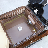 Équipement de salon de manucure haut de gamme chaise de spa pour manucure des pieds Massage tactile humain de luxe moderne chaise de pédicure à remous électrique
