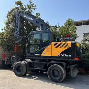 Excavateur sur pneus Hyundai 150W-9T d'occasion bonnes performances stock 210W-9 avec composants à engrenage central 60W-9 - Product Image 4