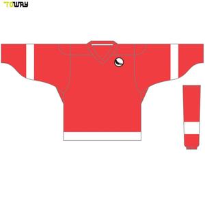 Maillots de hockey sur glace BETHERIVAL, blancs, taille 5XL, col en dentelle - Product Image 6