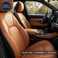 Tissu en vinyle tricoté gaufré, perforé, imperméable et respirant en cuir PVC automobile pour housses de siège de voiture et revêtements intérieurs
