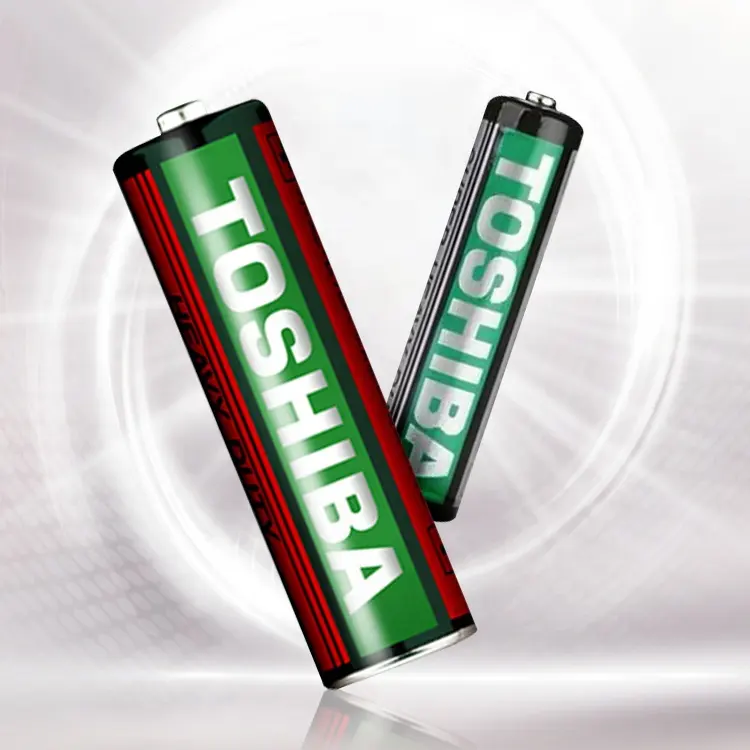 Toshiba Battery AA 150Mins Nominal Capacity Carbon Zinc 1.5V NO.5 AA Dry Battery