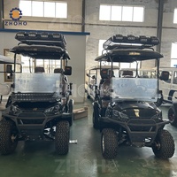 Voiturette de golf électrique tout-terrain 4 places au design luxueux, homologuée pour la route, avec batterie 48V/72V, mini-voiturette de golf