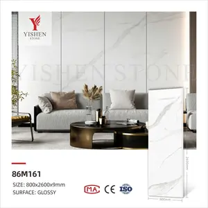 Lastra di quarzo artificiale personalizzata piani bianchi piani di vanità piani cucina piano di quarzo lastra di marmo di quarzo Calacatta lastra di quarzo bianco