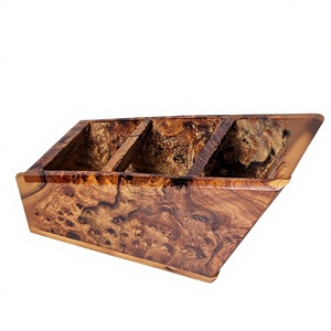 Natural Wood 5-Layer Modern Handmade <b>Remote</b> Control Storage <b>Holder</b> for Living Room Sofa Side Table - Product Image 3