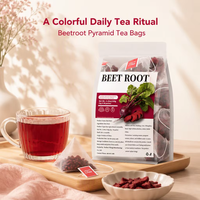 Tisane de Racine de Betterave en Sachets Pyramidaux, Infusion Quotidienne de Légumes-Racines, Traitement à Chaud, 5g x 30 Sachets