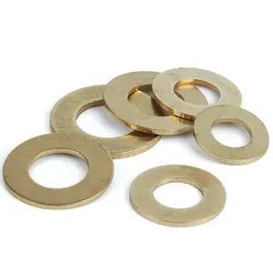 Factory Supply Customized High Quality OEM Fastener Washer DIN125 A and B Brass Plain flat Washer Self color flat washer