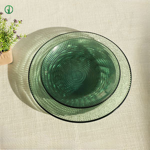 طبق زجاجي من البوروسيليكات بتصميم اسكندنافي آمن للاستخدام في الميكروويف وغسالة الأطباق مقاوم للحرارة وآمن للطعام بنمط مخصص - Product Image 4