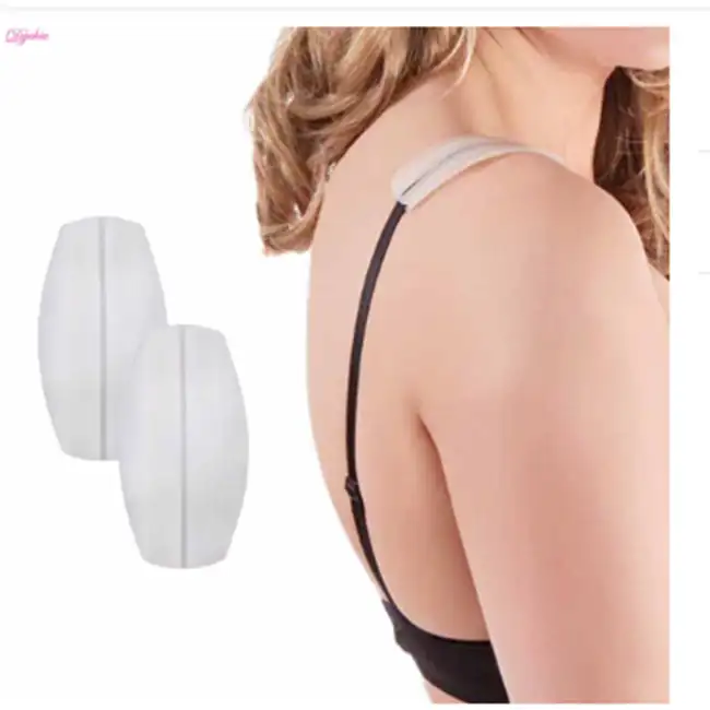 Almofadas Alça do Sutiã Titular Silicone Médico reutilizável Pele Branca Preta das Mulheres Macio Não-Slip Protetores de Ombro Almofadas