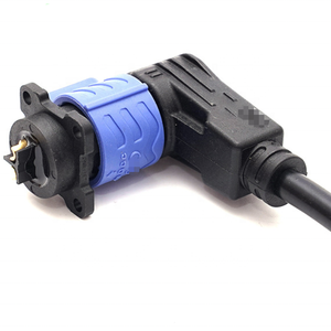 Hot bán L90 giet tự khóa cắm M20 Nam Nữ 2 + 0 Pin điện không thấm nước LED đèn kết nối mvehicle pin lithium - Product Image 2