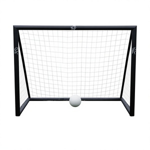 KLTW INT'L Portería de Fútbol Plegable de Plástico, Equipo de Entrenamiento para Niños, Práctica al Aire Libre, Fácil Montaje, Color Blanco - Product Image 1