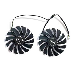 ใหม่ล่าสุดพัดลม GPU 95มม. 4PIN PLD10010S12HH สำหรับ <span class=keywords><strong>MSI</strong></span> Radeon R9 380เกราะ2X GTX 1060/1070/1080 Ti RX 470/<span class=keywords><strong>570</strong></span>การ์ดเกม RX580 - Product Image 4