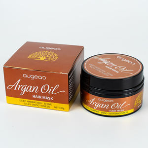 Mascarilla capilar de aceite de argán, tratamiento hidratante profundo para el cabello, repara el cabello seco, dañado y encrespado, mascarilla capilar suave y lisa con queratina para uso en salón y en casa - Product Image 1