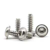 Buatan China Sekrup Self-tapping Kepala Bulat Baja Tahan Karat Berkualitas Tinggi Baru dengan Ekor Datar Torx Berlapis M3-M5