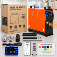 Chauffage de voiture autonome diesel portable de haute qualité 5kW 12V 24V 220V, silencieux, chauffage de stationnement électrique portable pour voiture