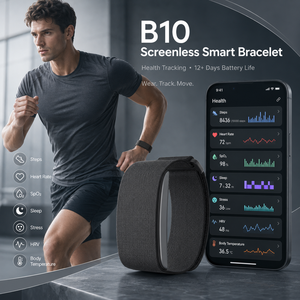 Braccialetto Intelligente B10 Senza Display, Fitness Tracker con 12 Giorni di Autonomia, Monitoraggio della Salute, BLE 5.3, Impermeabile 3ATM - Product Image 1