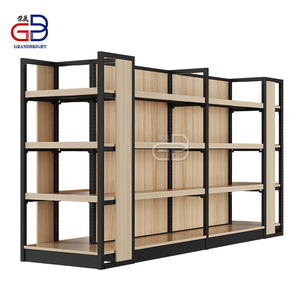 <span class=keywords><strong>OEM</strong></span> tùy chỉnh chất lượng tốt nhất Snack kệ trong thép và gỗ kết hợp cho siêu thị cửa hàng bán lẻ hiển thị - Product Image 1