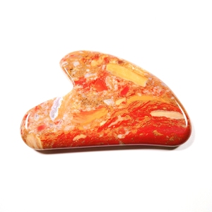 Outil de massage gua sha en forme de cœur, 1 pièce, accessoire de santé pour le racage, <span class=keywords><strong>pierre</strong></span> massante, jaspe guasha - Product Image 1