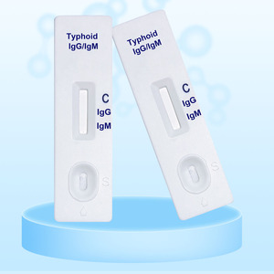 Kit de test manuel DEEPBLUE certifié CE pour la <span class=keywords><strong>typhoïde</strong></span> (IgG/IgM) sur sang total, sérum, plasma – Diagnostic rapide en 15 min – Cassette plastique – Durée de conservation 2 ans - Product Image 2