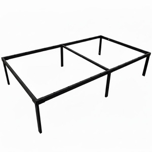 Cadre de lit en fer, taille simple, pliable, portable, facile à assembler, pour enfants, adultes, personnes âgées - Product Image 1