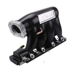 ท่อร่วมไอดีสำหรับ Honda Civic Si K20Z 16.7 424MM อลูมิเนียม สีดำเงิน อะไหล่แต่ง อัพเกรด - Product Image 2