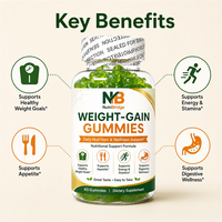 Gummies OEM pour la Prise de Poids aux Baies Mixtes Non-OGM, Gras Sains