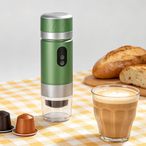 3-in-1 Portable Capsule <b>Coffee</b> <b>Machine</b> Self-Heating Extraction Detachable & Washable Parts Mini Espresso Maker for Camping - Product Image 2