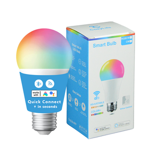 <span class=keywords><strong>Bombillas</strong></span> <span class=keywords><strong>LED</strong></span> Inteligentes RGB WiFi A19 E26 de Alto CRI Regulables Compatibles con <span class=keywords><strong>Alexa</strong></span> y Asistente de Google Control Remoto para PC de Aluminio CA 2700K-6000K - Product Image 6