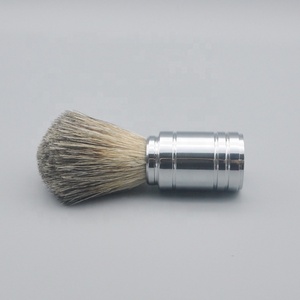Plata brocha de afeitar de tejón brocha de afeitar nudos - Product Image 4