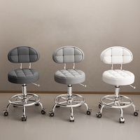 Tabouret de salon au design moderne, très vendu, de haute qualité, réglable en hauteur, chaise de coupe de cheveux avec dossier, utilisation en extérieur, certifié