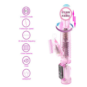 Hot Sale Dual Motor Waterproof Electric <strong>Rotating</strong> Head Beads <strong>G</strong>-<strong>spot</strong> <strong>Vibrators</strong> Dildo Sex Toys <strong>Rabbit</strong> <strong>Vibrator</strong> for Women - Product Image 3