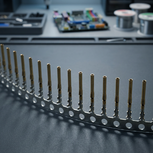 ขั้วต่อสายไฟแบบ Crimp ตัวเมีย Samtec CC81L-2426-01-L ชุบทอง ทำจากทองแดงฟอสเฟอร์บรอนซ์ สำหรับสายขนาด 24-26 AWG พร้อมตัวเรือน IPD2 สำหรับการเชื่อมต่อระหว่างสายไฟกับแผงวงจร - Product Image 3