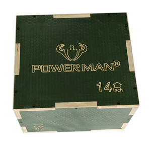 POWERMAN FITNESS Box Pliometrico in Legno 3-in-1 <span class=keywords><strong>per</strong></span> Allenamento Salto, Box Pliometrico in Legno Resistente 20/24/30 Pollici <span class=keywords><strong>per</strong></span> CrossFit - Product Image 4