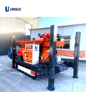 Plataforma de perforación de mina de pozo de alta eficiencia 200m-400m Crawler 260m-300m para máquina de perforación de agua de Filipinas con motor - Product Image 1