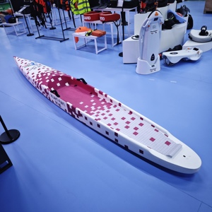 Tabla de Paddle <span class=keywords><strong>Surf</strong></span> de Carreras de 14' de Alta Velocidad, SUP de Fibra de Vidrio para Surfear, Unisex, Logotipo Personalizable, Material EPS - Product Image 1
