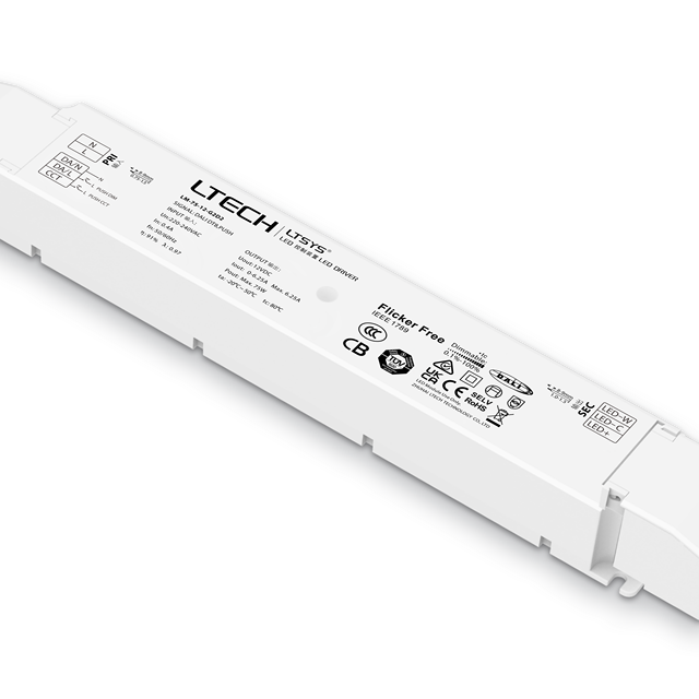 Ltech LM-75-24-G2D2 DALI DT8 LED Driver 75W Constant Voltage Flick Free CCT Dimmable LED Driver